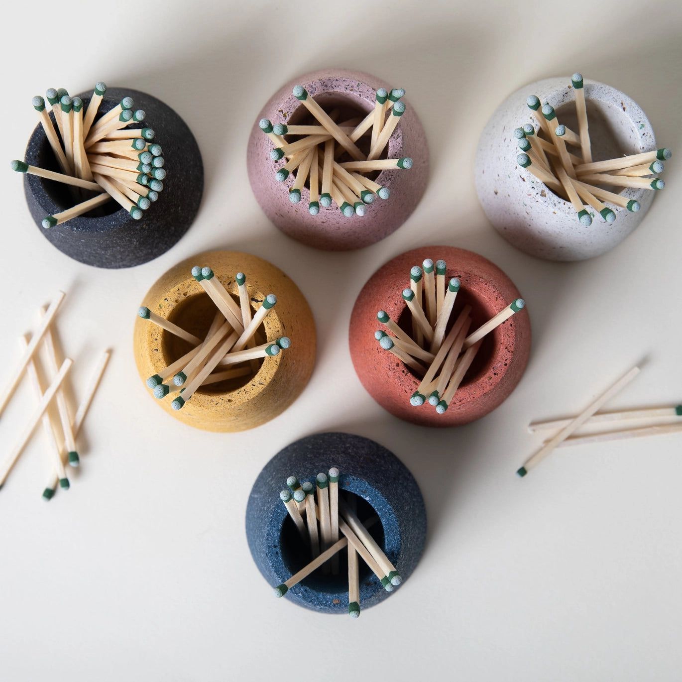 Matchstick Holder | Cobalt Terrazzo