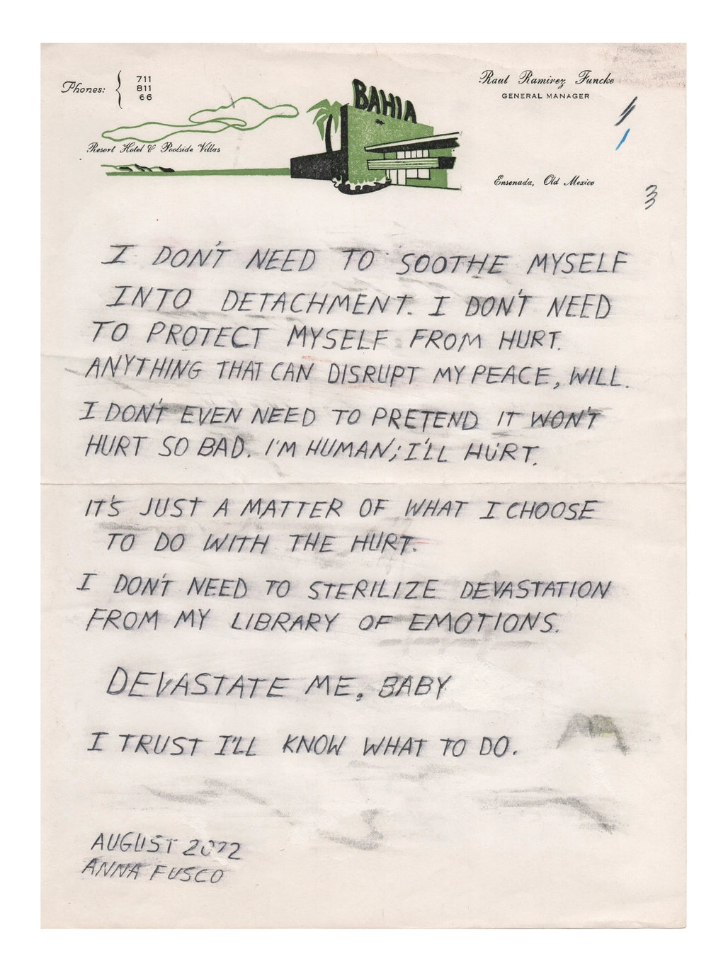 Devastate Me, Baby - Art Print