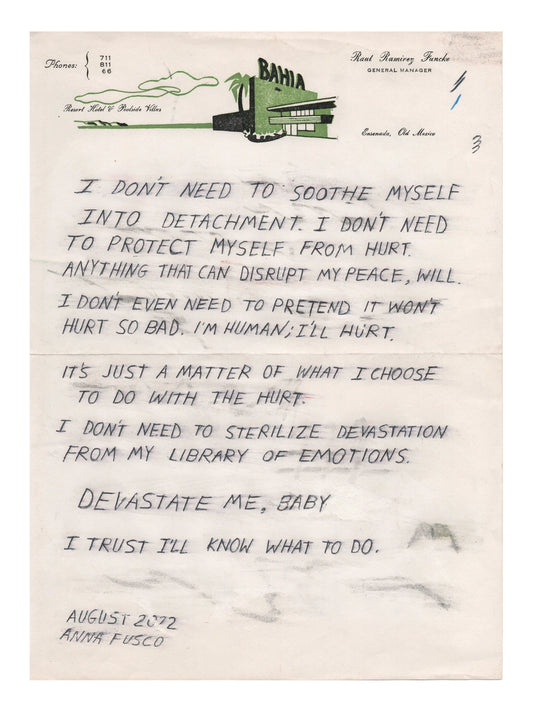 Devastate Me, Baby - Art Print