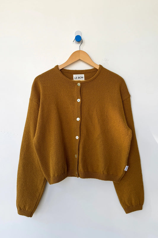 Cotton Leila Cardigan - Dijon