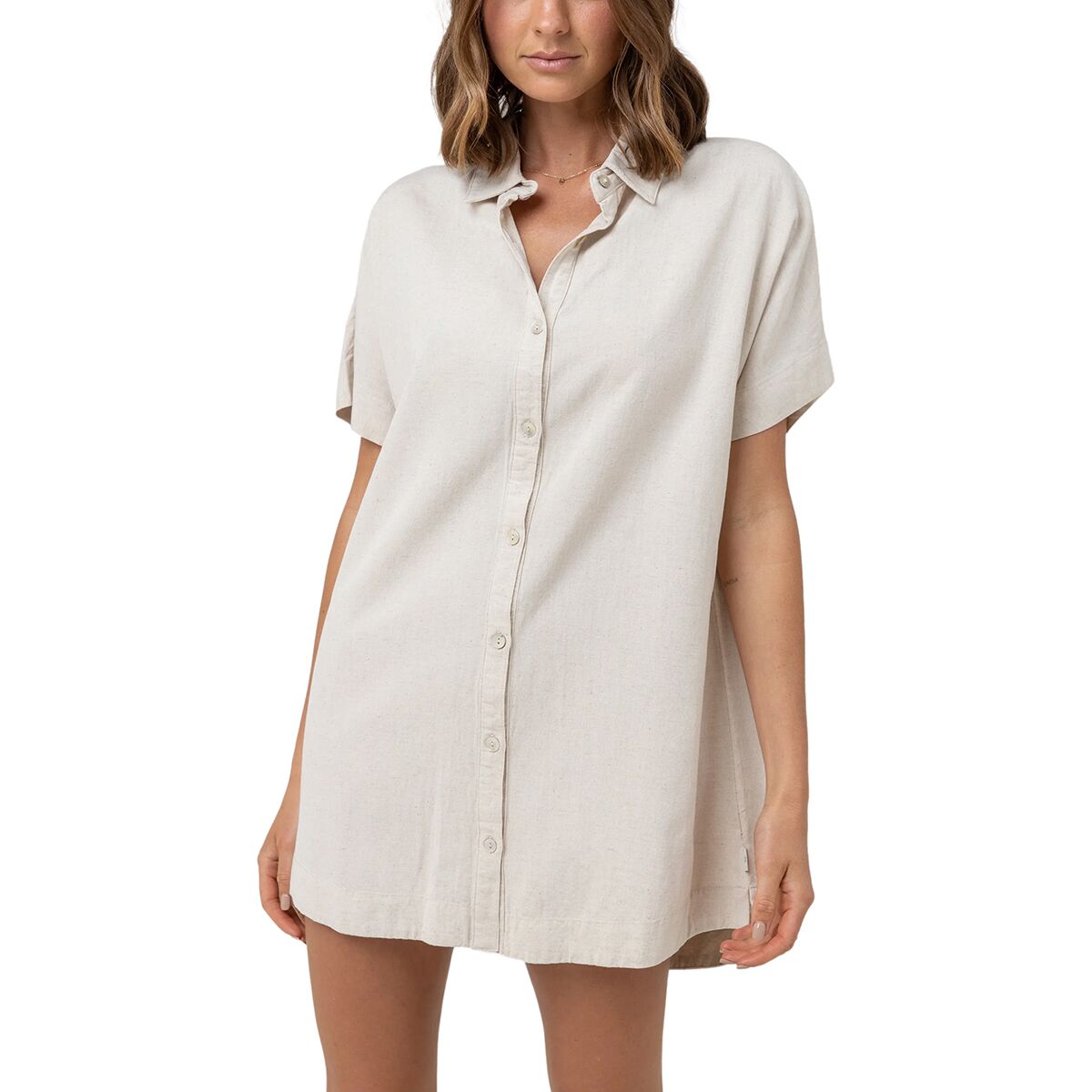 Classic Shirt Dress - Oat