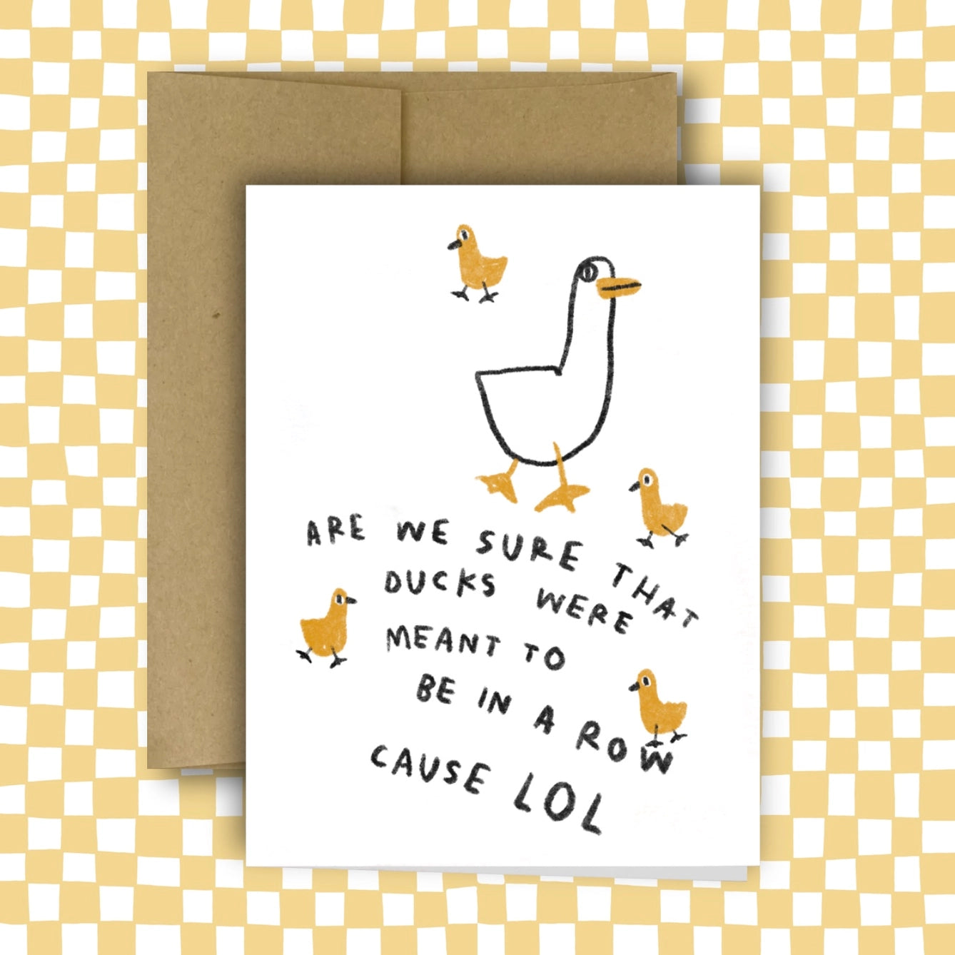 Ducks in A Row Card