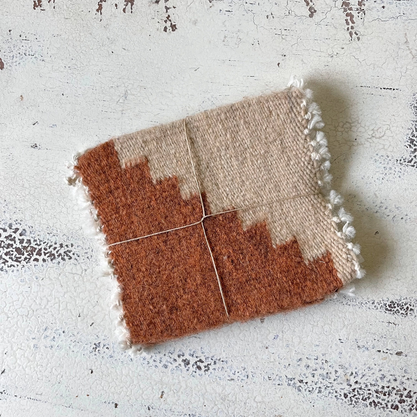 Handwoven Cascada Coasters - Set of 4 - Dust