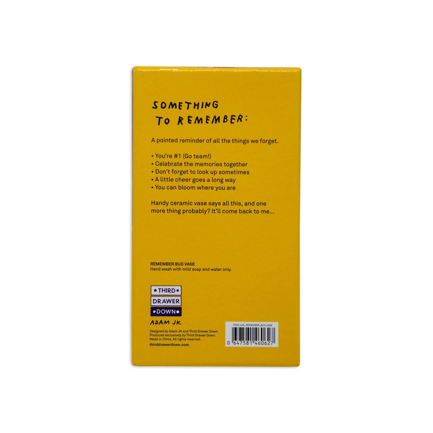 Remember Ceramic Bud Vase X Adam Jk