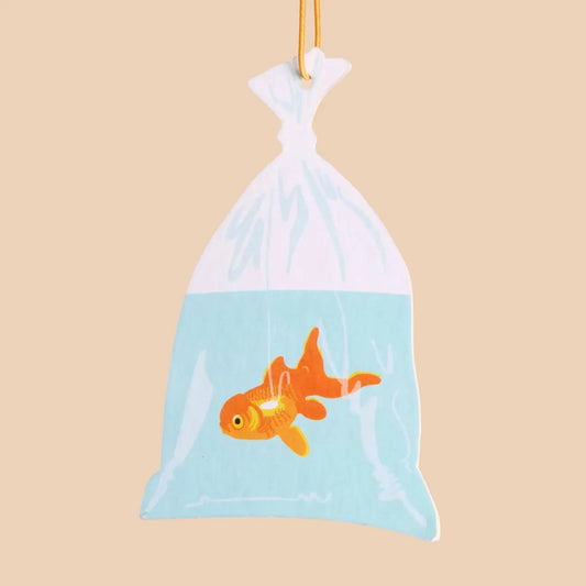 Air Freshener—Goldfish in Bag—Rain Scent