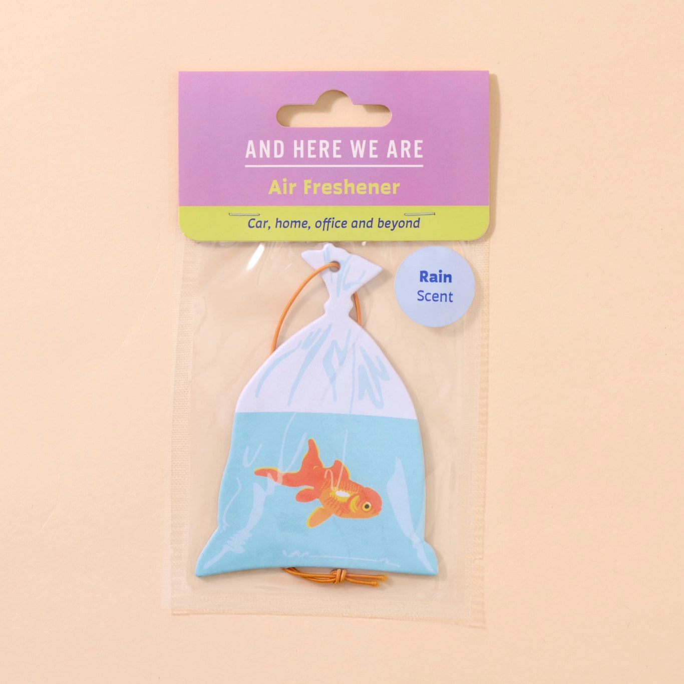 Air Freshener—Goldfish in Bag—Rain Scent