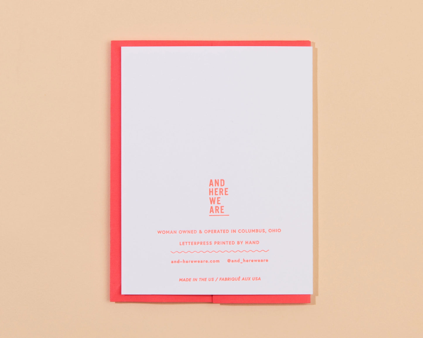 So Glad You're Gay Letterpress Greeting Card