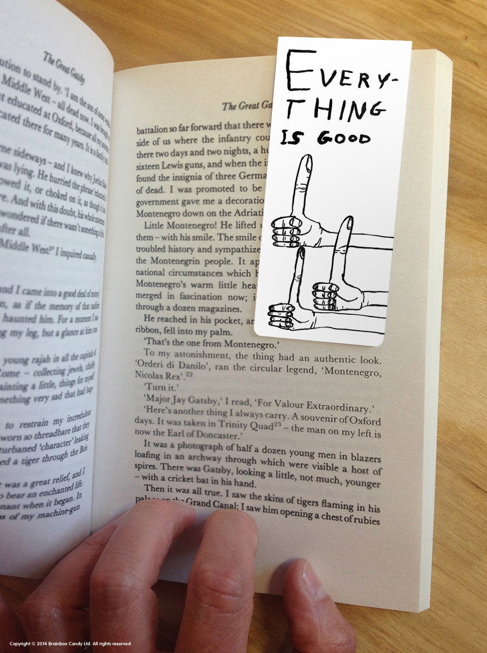 David Shrigley Magnetic Bookmark Everything Is Good