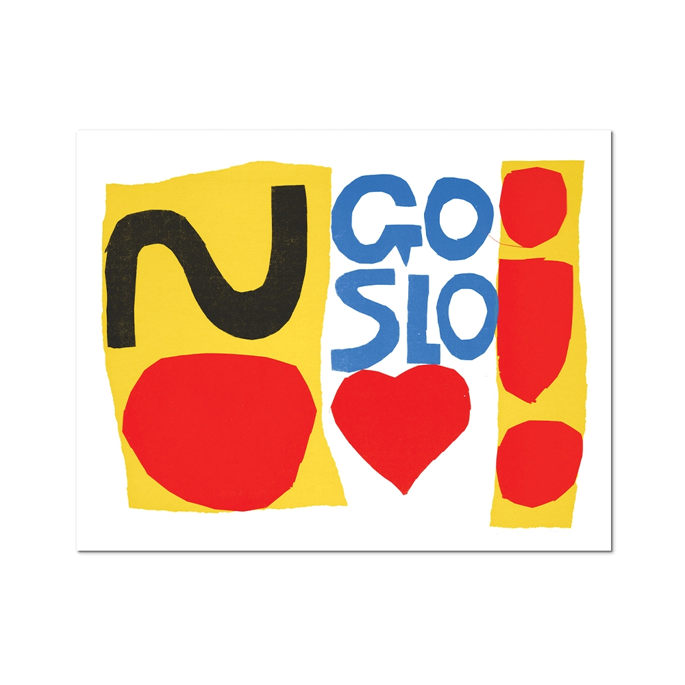 Go Slo By Corita Kent - Die-Cut Sticker