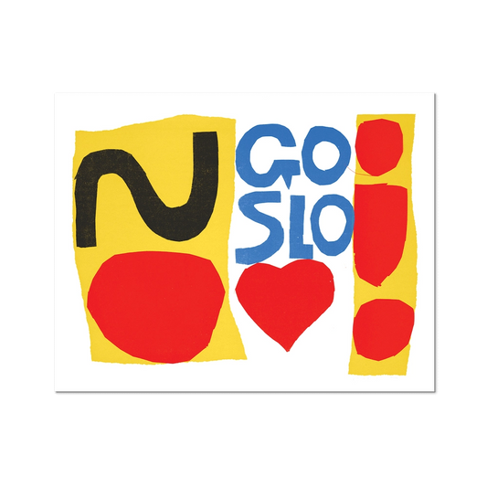 Go Slo By Corita Kent - Die-Cut Sticker