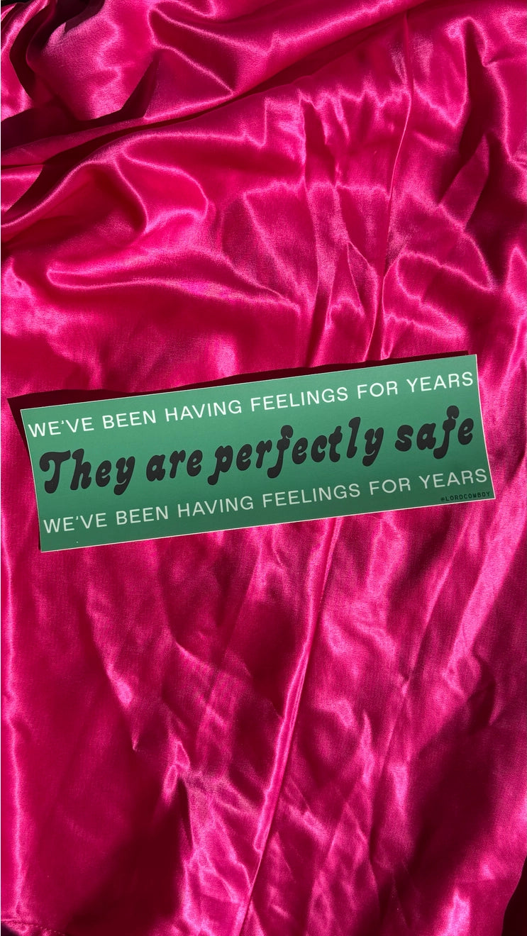 We've Been Having Feelings For Years! Bumper Sticker