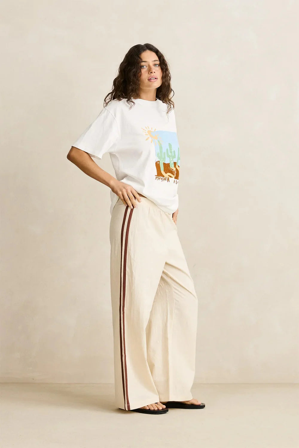 Hanalei Beach Pant - Cream