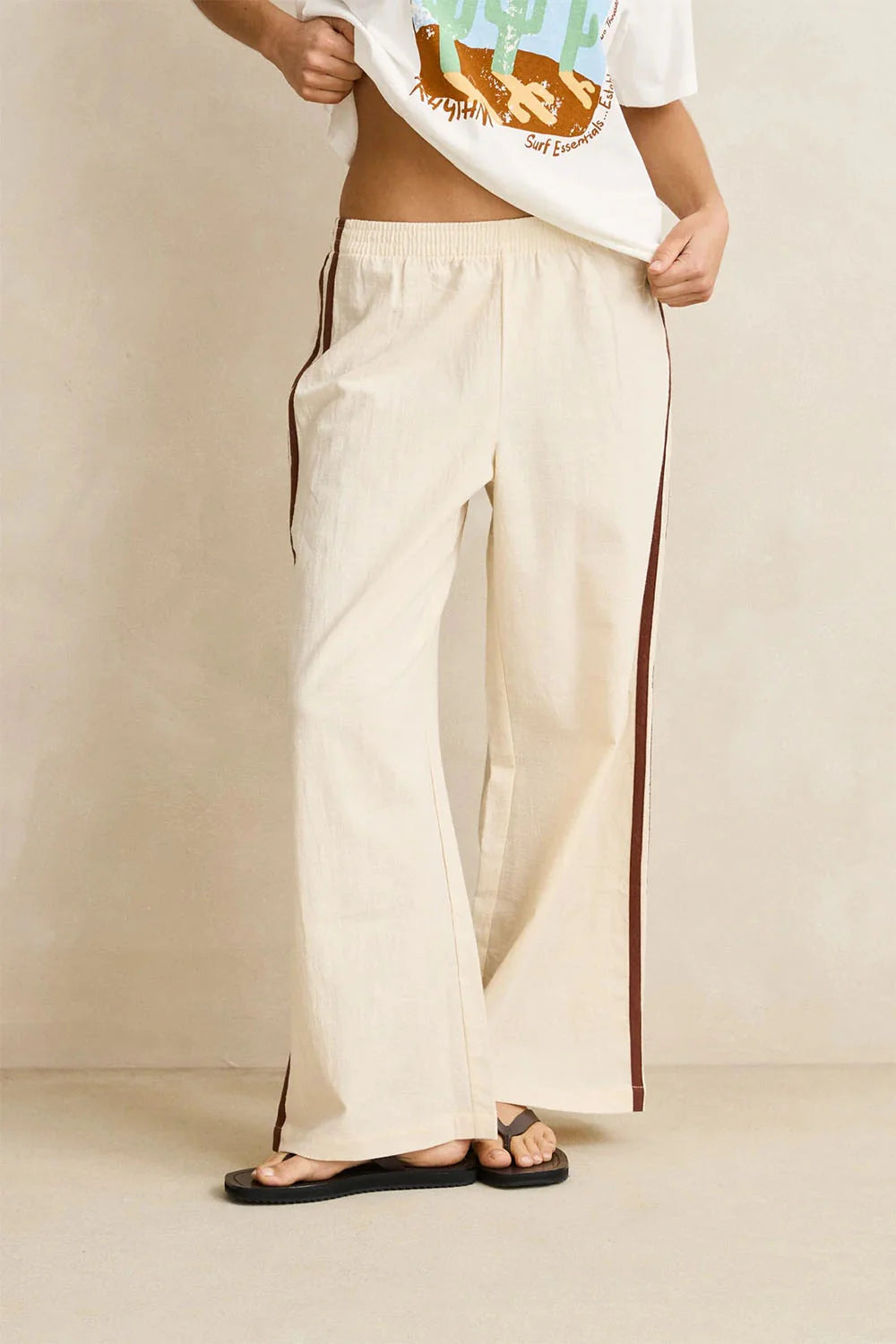 Hanalei Beach Pant - Cream