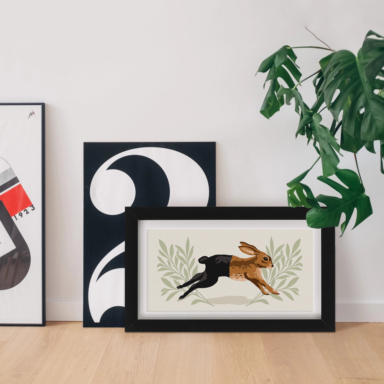 Running Hare | Modern Paint By Numbers Kit