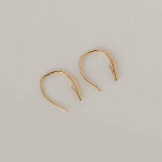 Small hook poke earrings