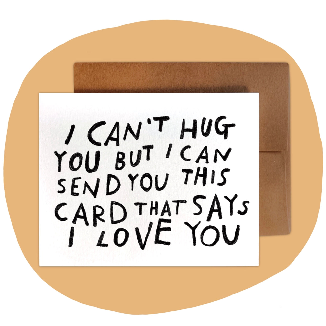 Can’t Hug You Greeting Card