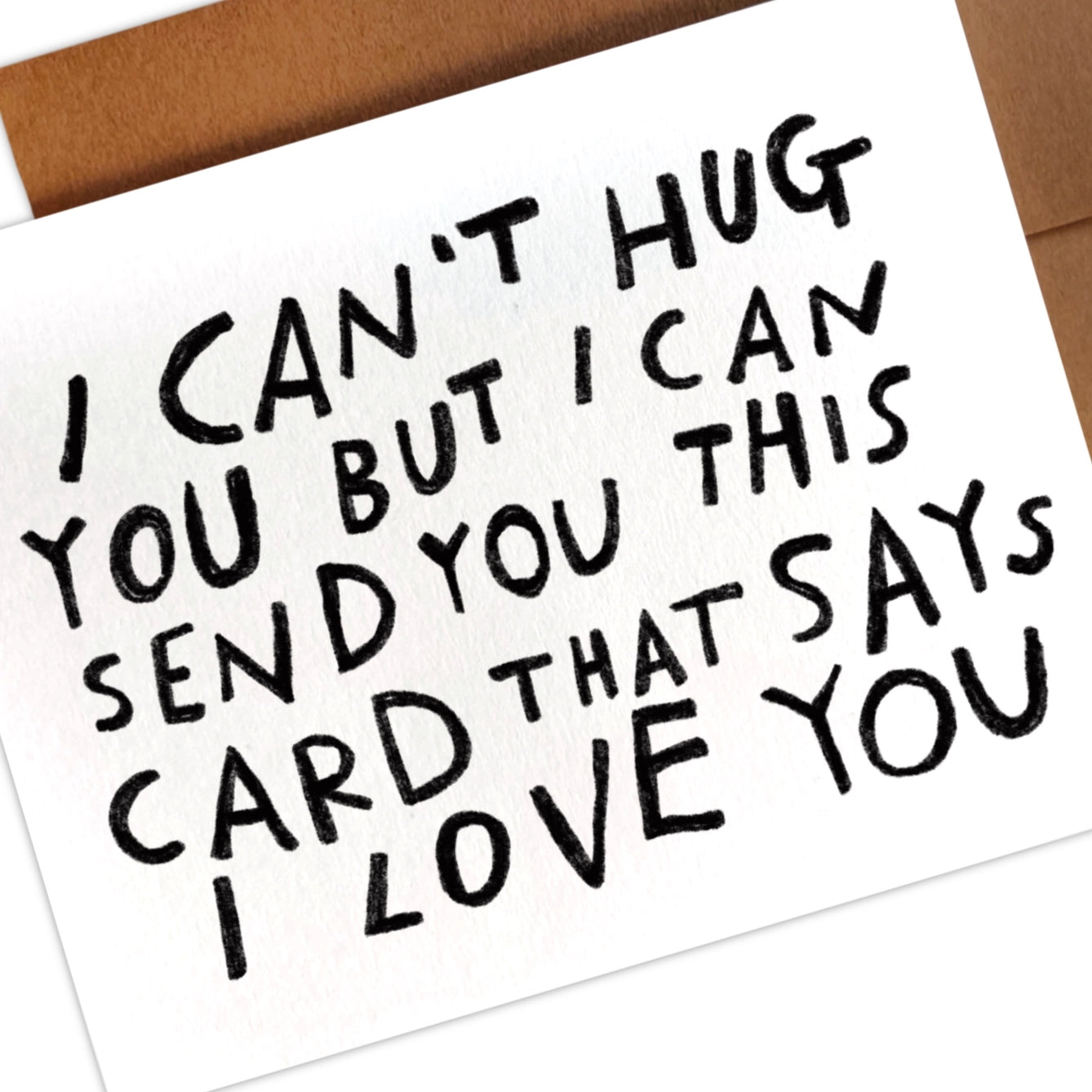 Can’t Hug You Greeting Card