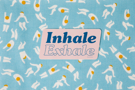 Inhale Exhale Vinyl Decal Sticker