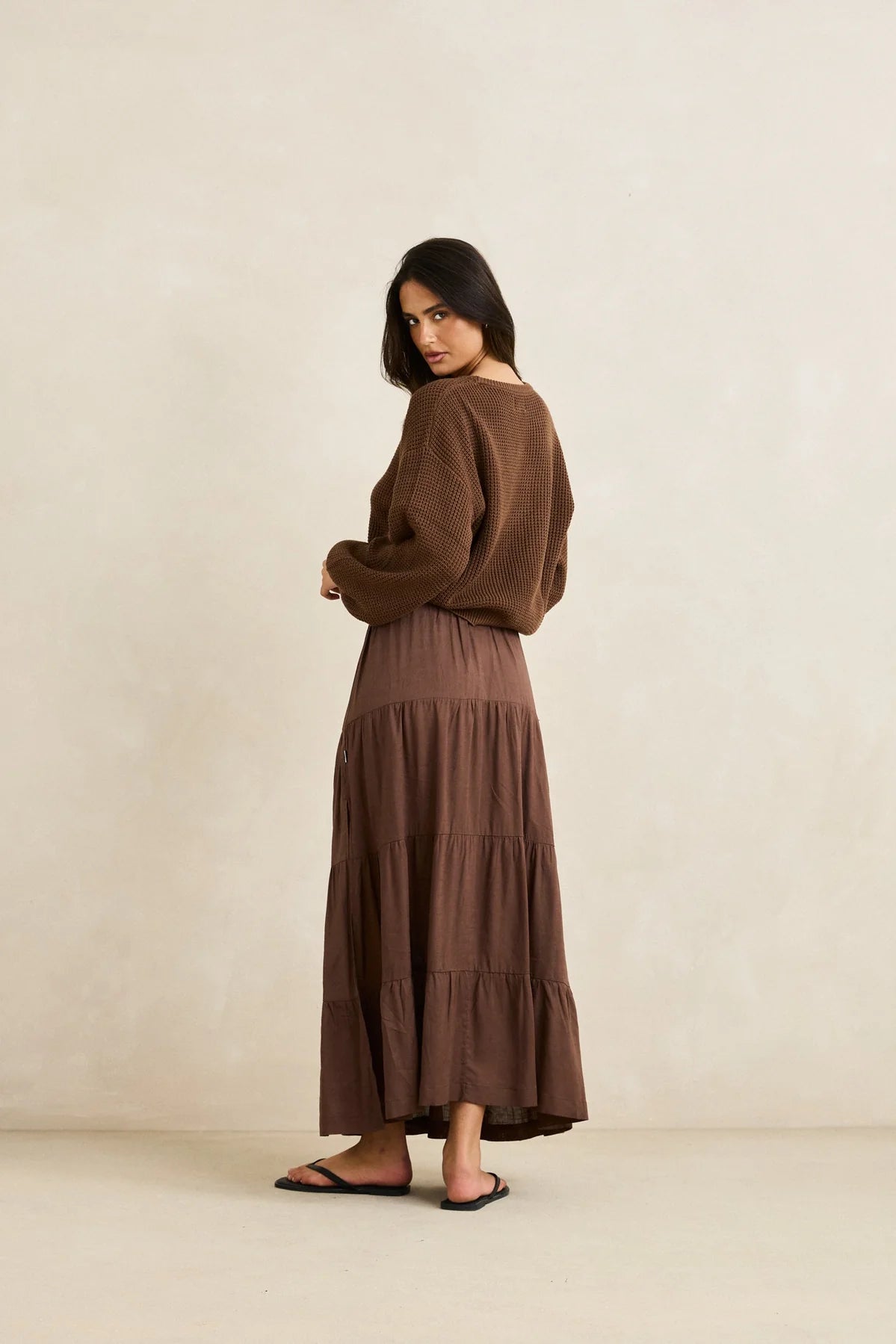 Classic Knit Jumper - Chocolate