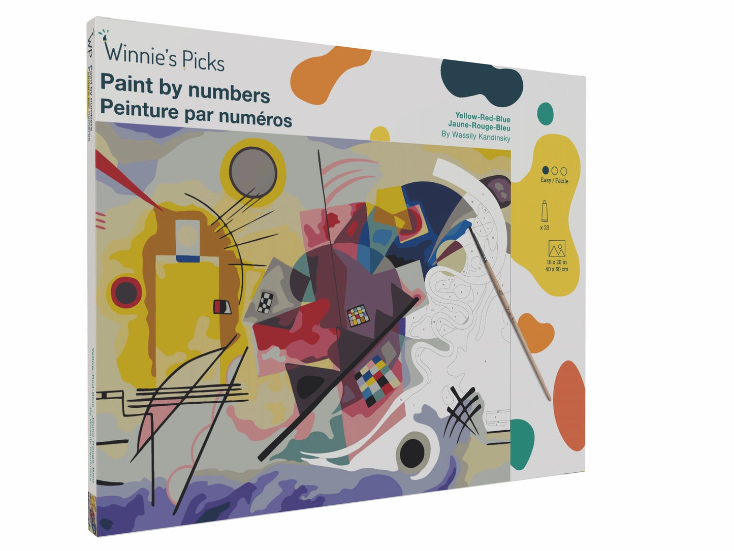 Yellow-Red-Blue - Wassily Kandinsky Paint By Numbers