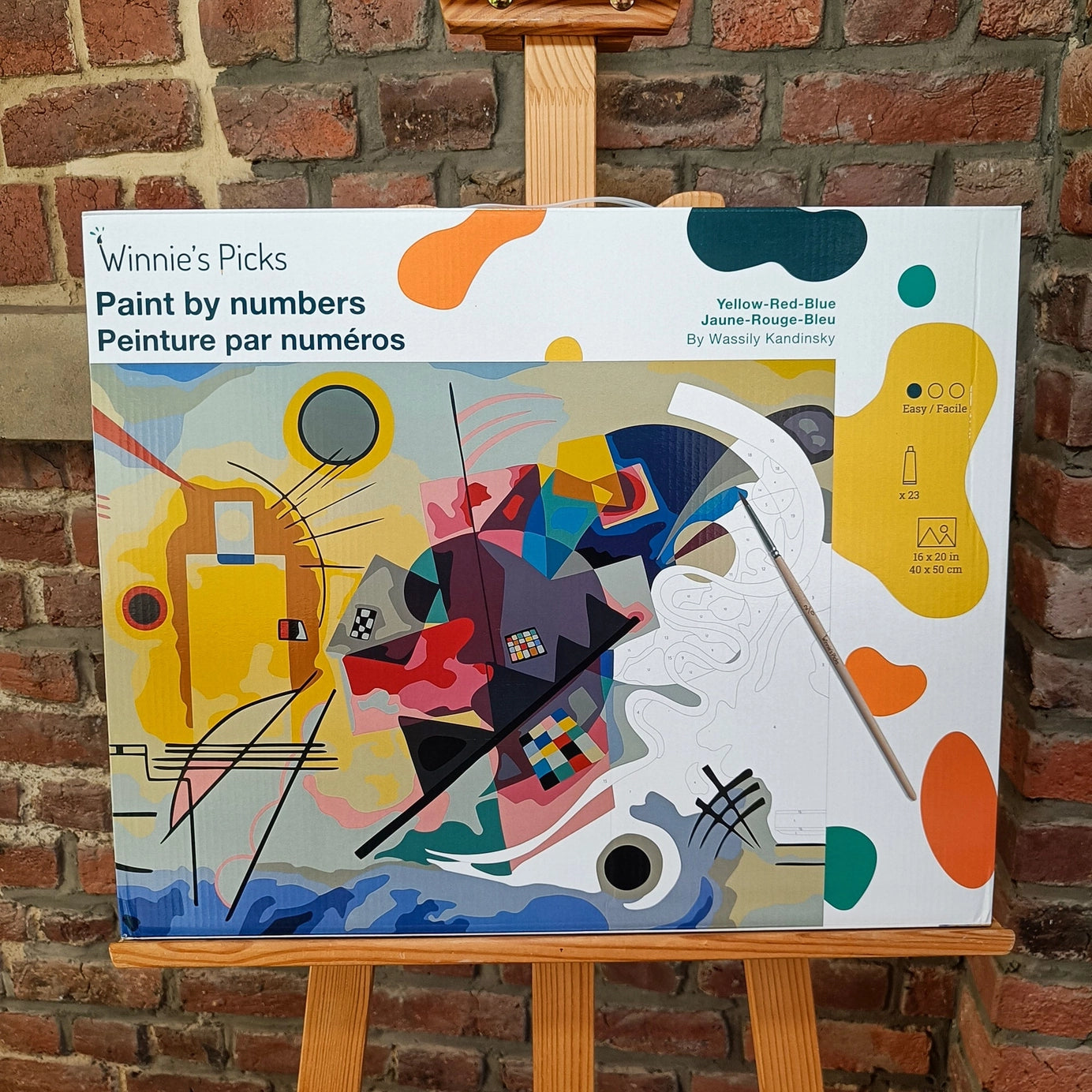 Yellow-Red-Blue - Wassily Kandinsky Paint By Numbers