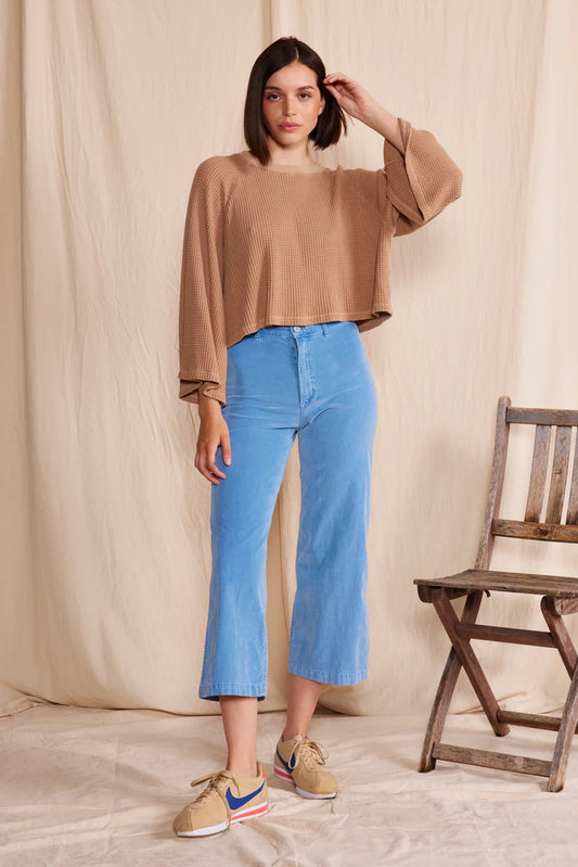 Lotus Waffle Top - Camel