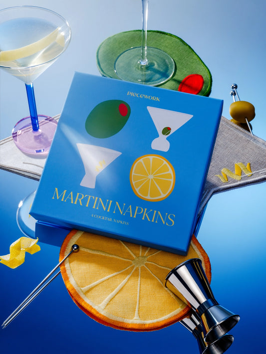 Martini Cocktail Napkins - Set of 4