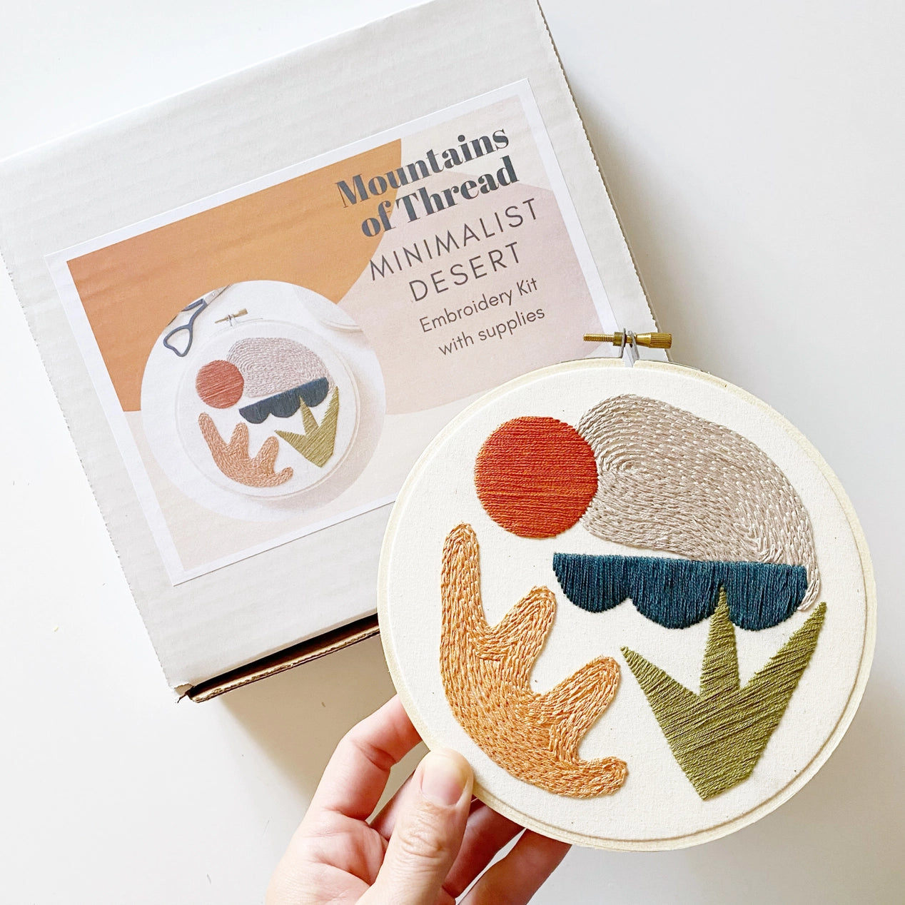 Minimalist Desert Embroidery Kit