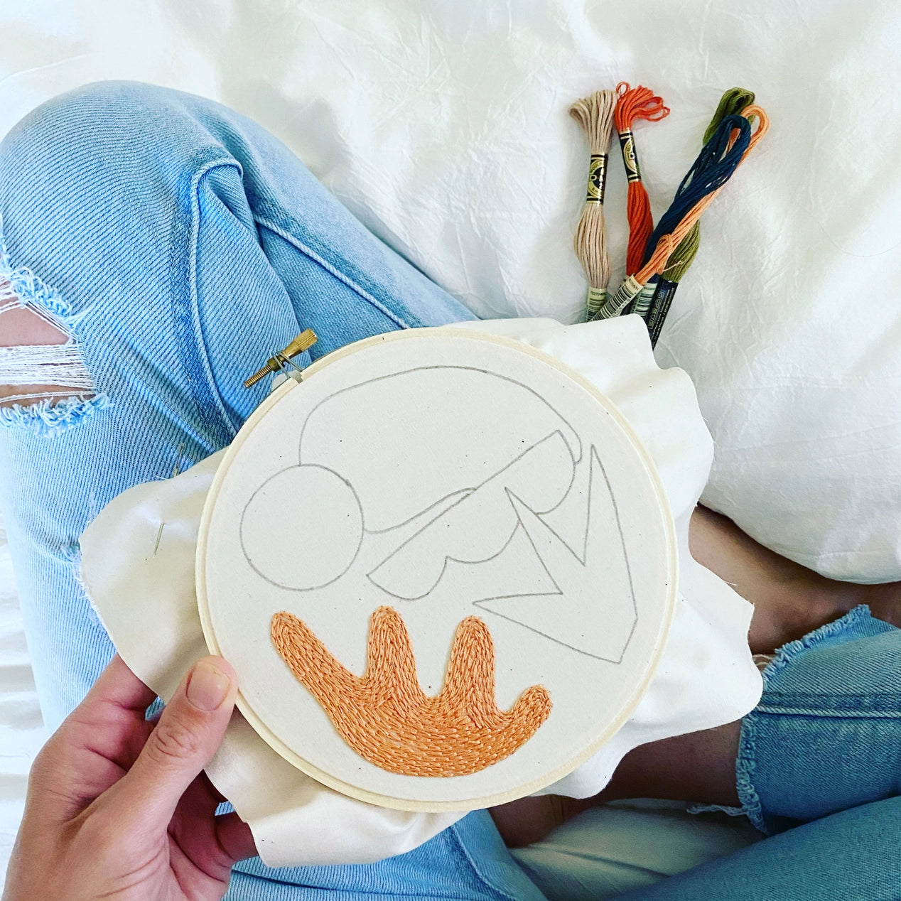 Minimalist Desert Embroidery Kit