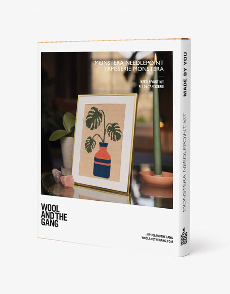 Wool and the Gang Monstera Needlepoint Kit