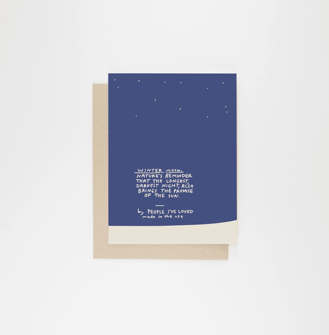 Winter Moon Greeting Card