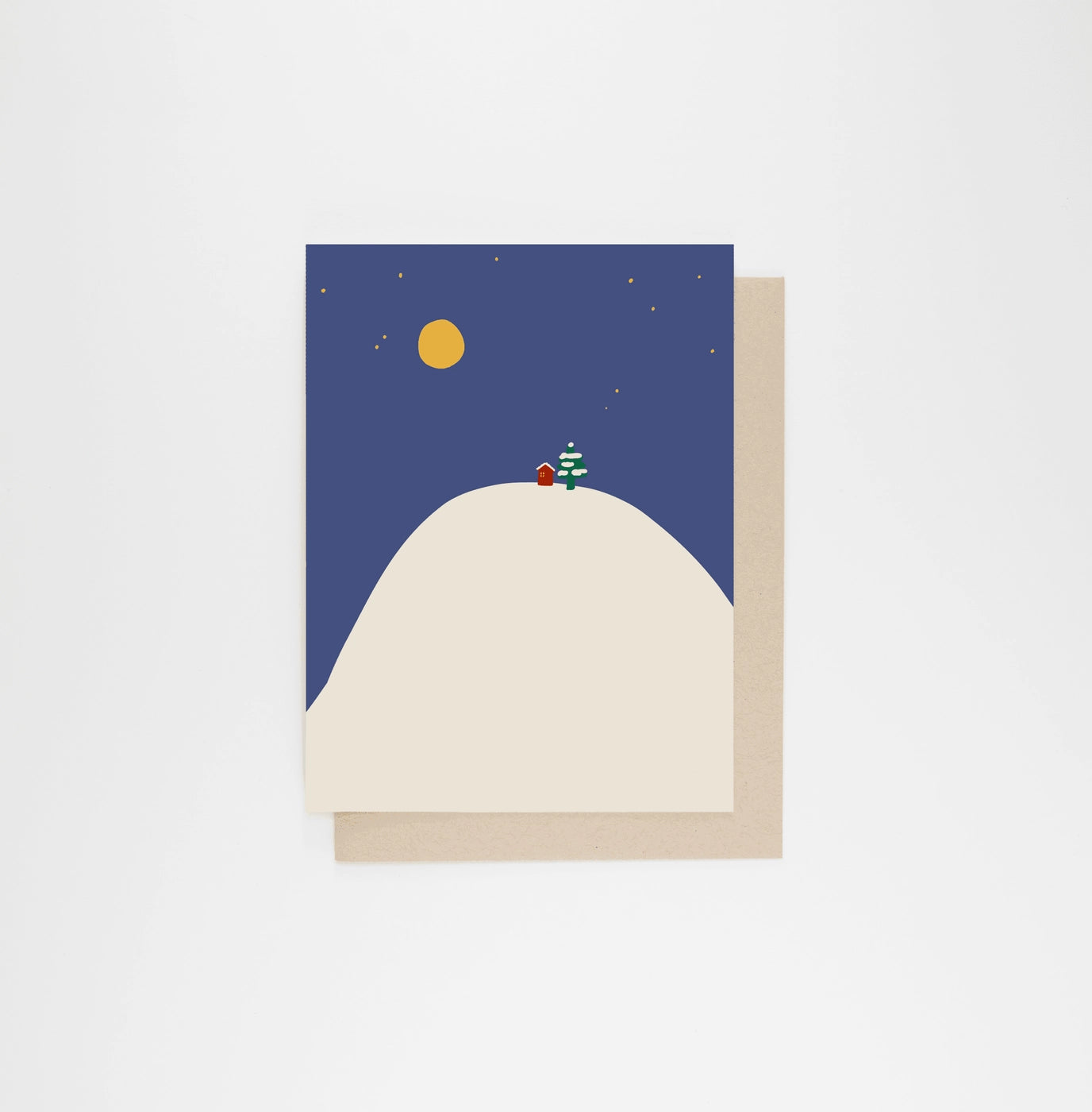 Winter Moon Greeting Card