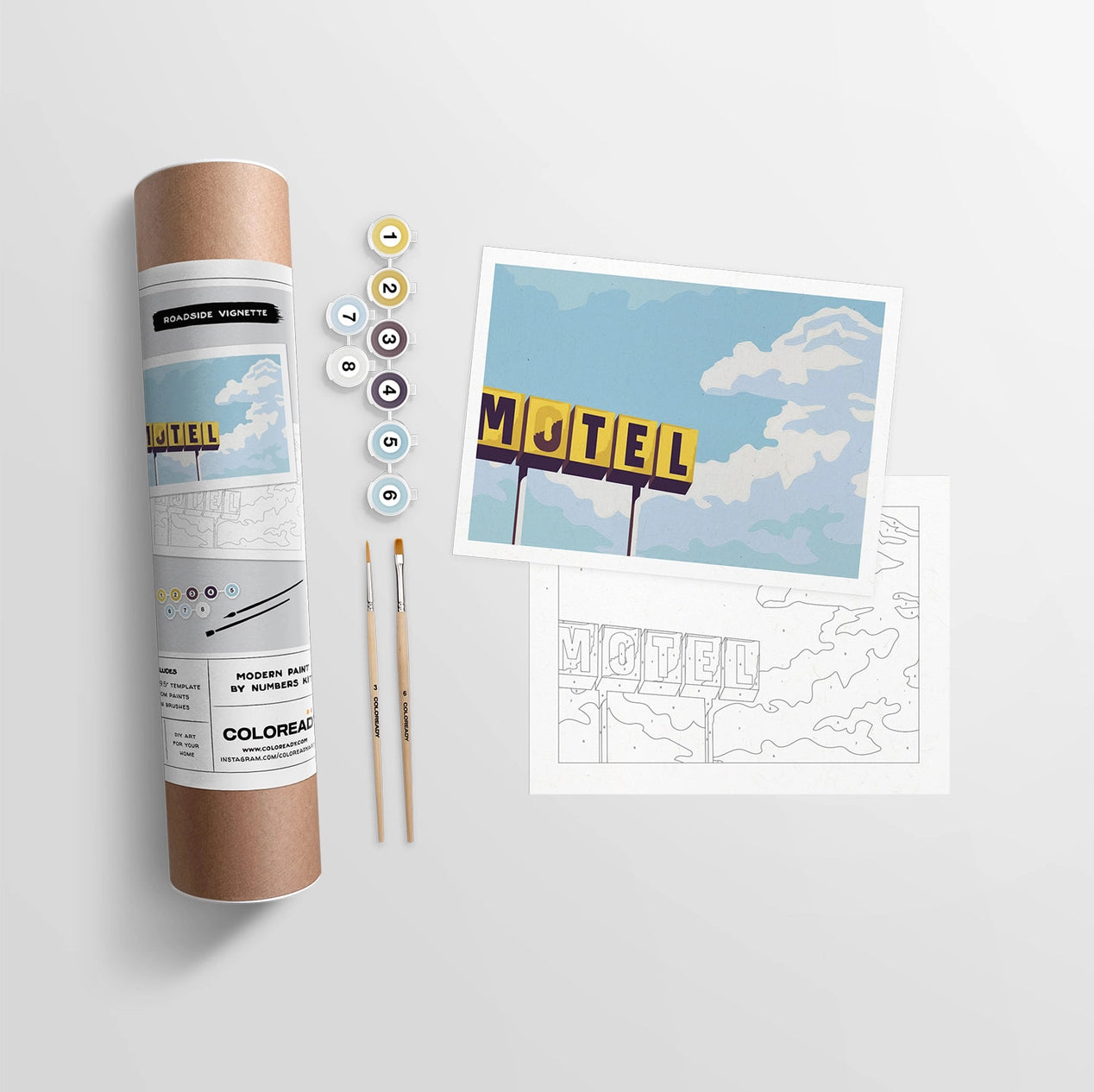 Roadside Vignette | Modern Paint By Numbers Kit