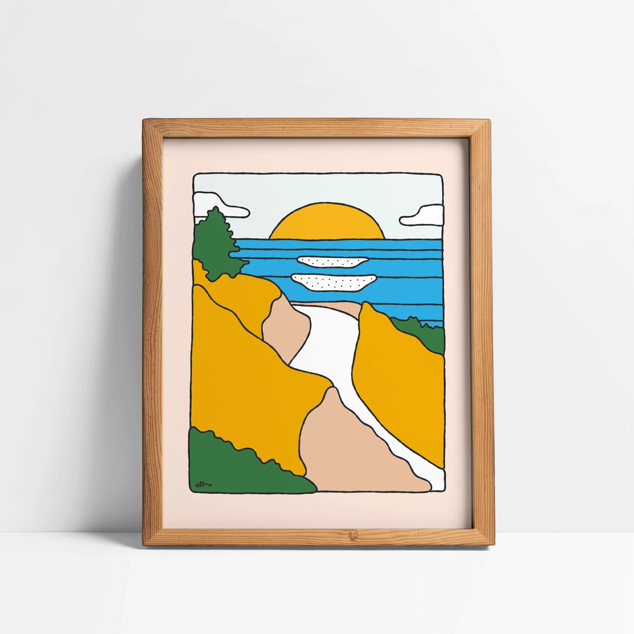 Mountains To Sea Art Print