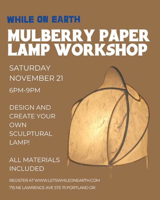 Mulberry Paper Lamp Workshop