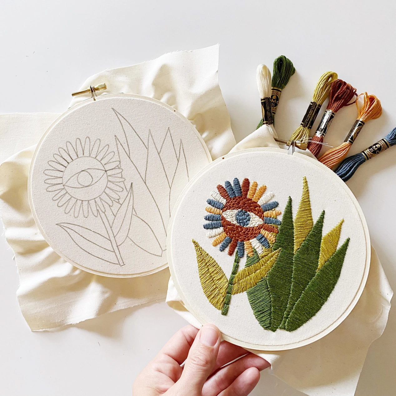 Mystical Floral Embroidery Kit