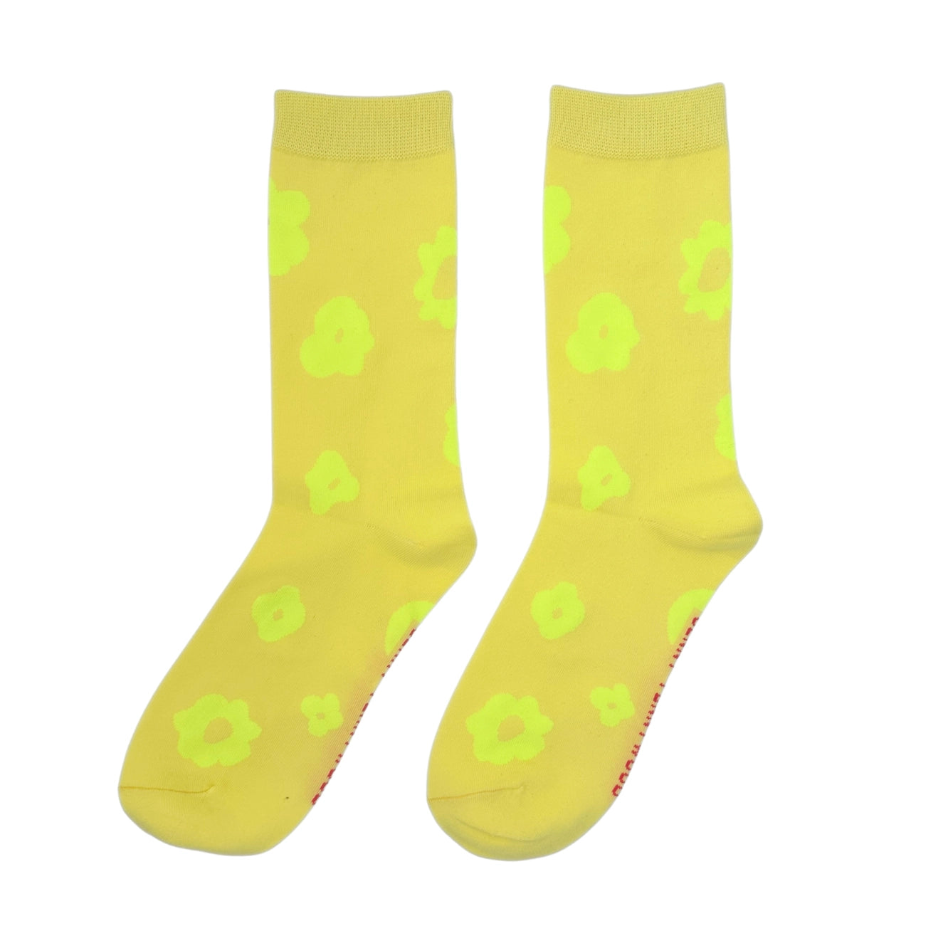 Crew Socks - Celeste in Sunny Yellow & Neon