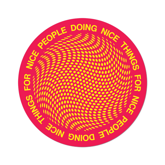 Nice People > Nice Things By Oliver Payne - Die-Cut Sticker