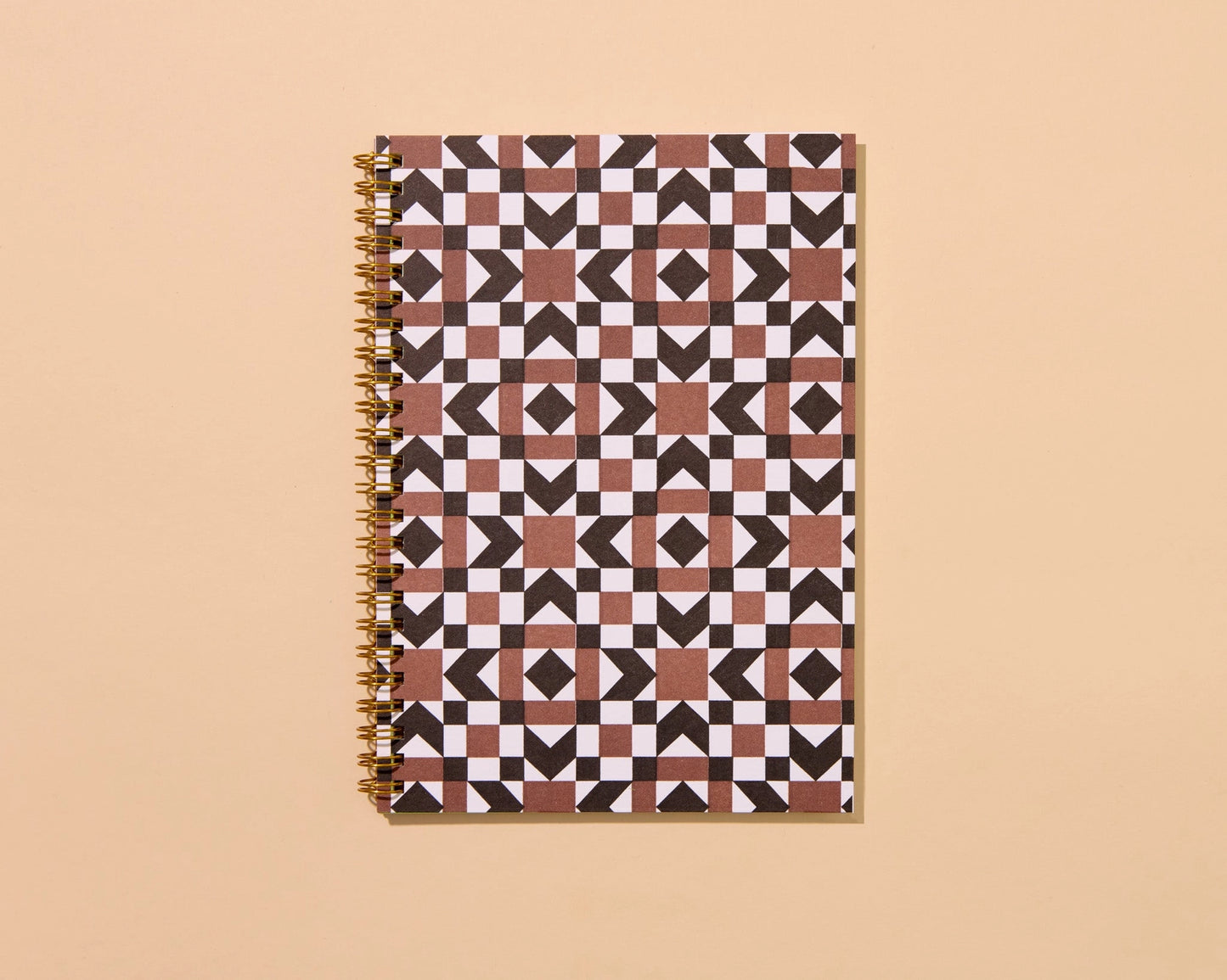 Autumn Quilt Letterpress Spiral Notebook