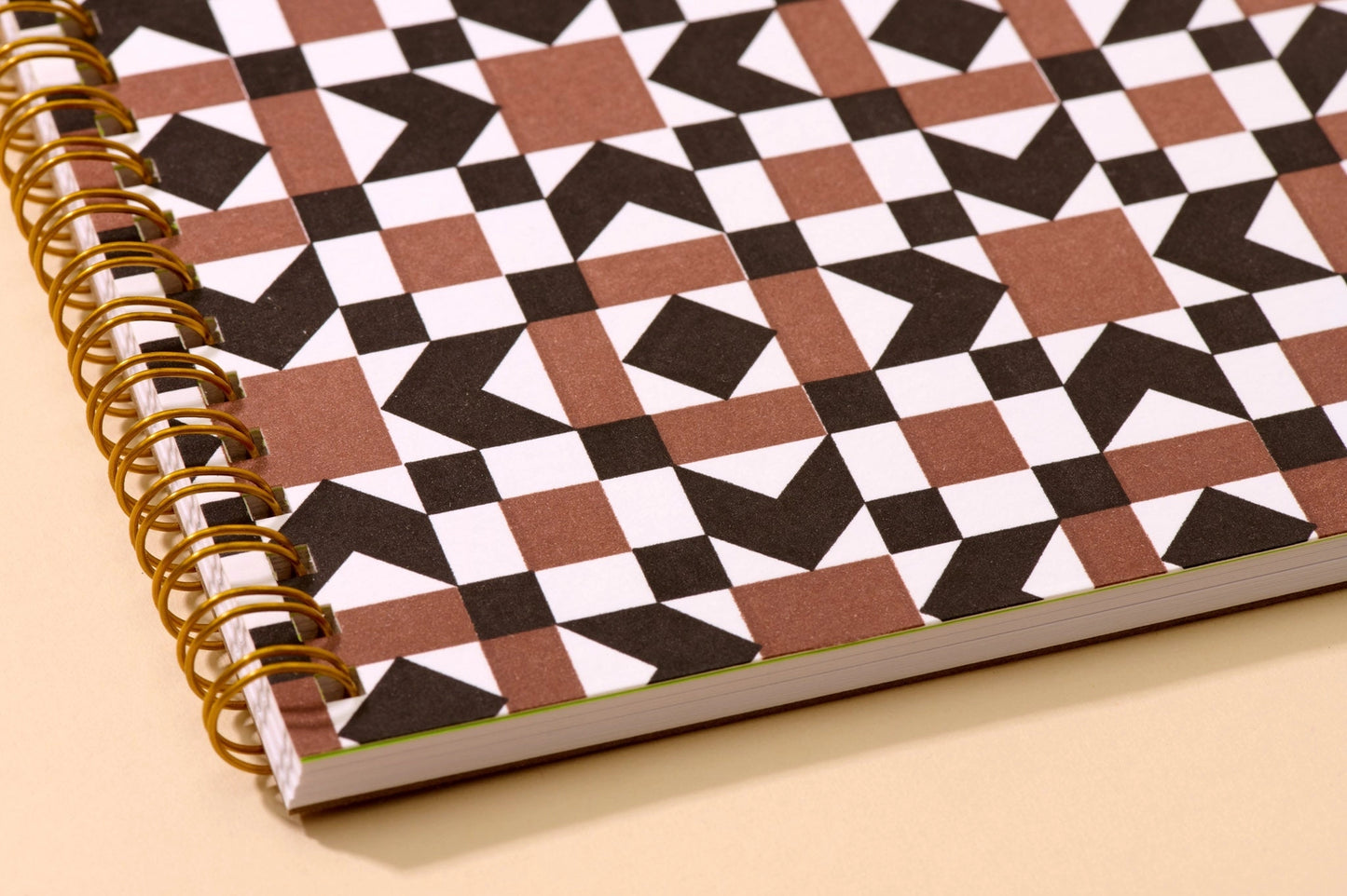 Autumn Quilt Letterpress Spiral Notebook