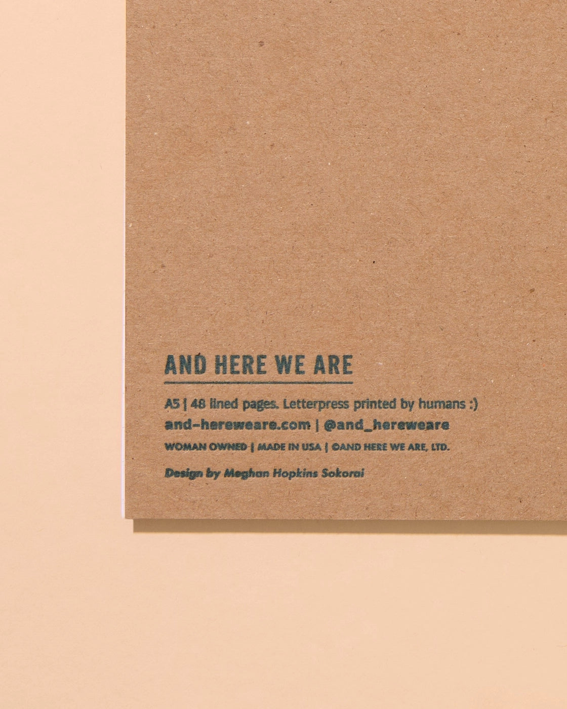 Autumn Quilt Letterpress Spiral Notebook