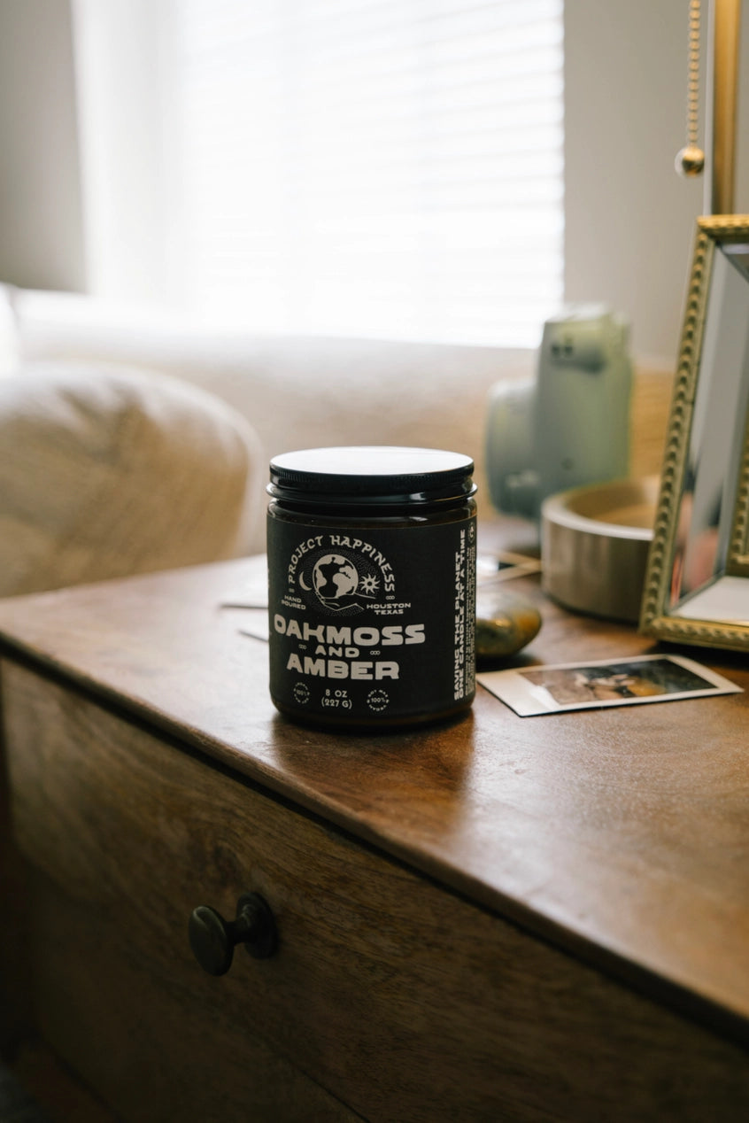 Oakmoss and Amber - 8 oz Soy Candle