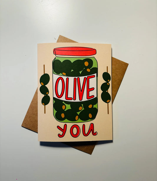 Olive You Card