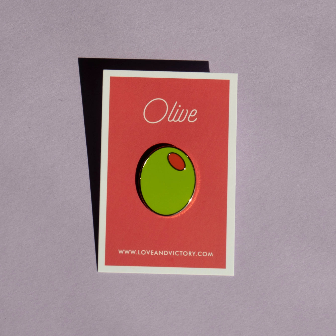 Enamel Olive Lapel Pin