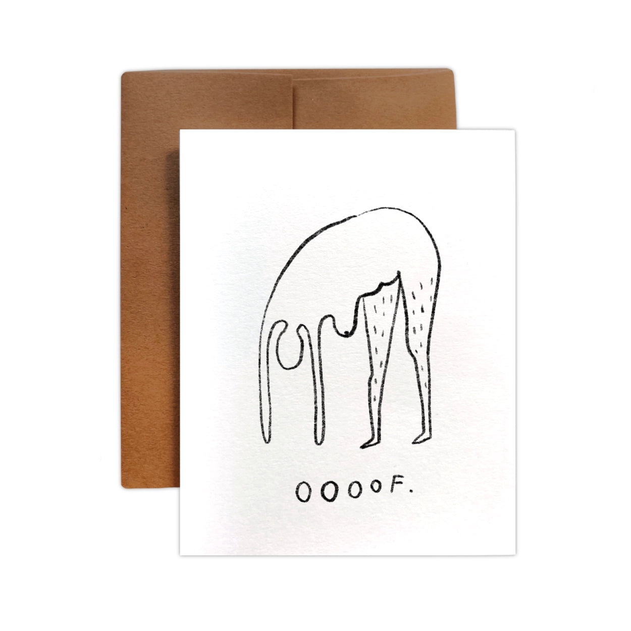 Ooof Greeting Card