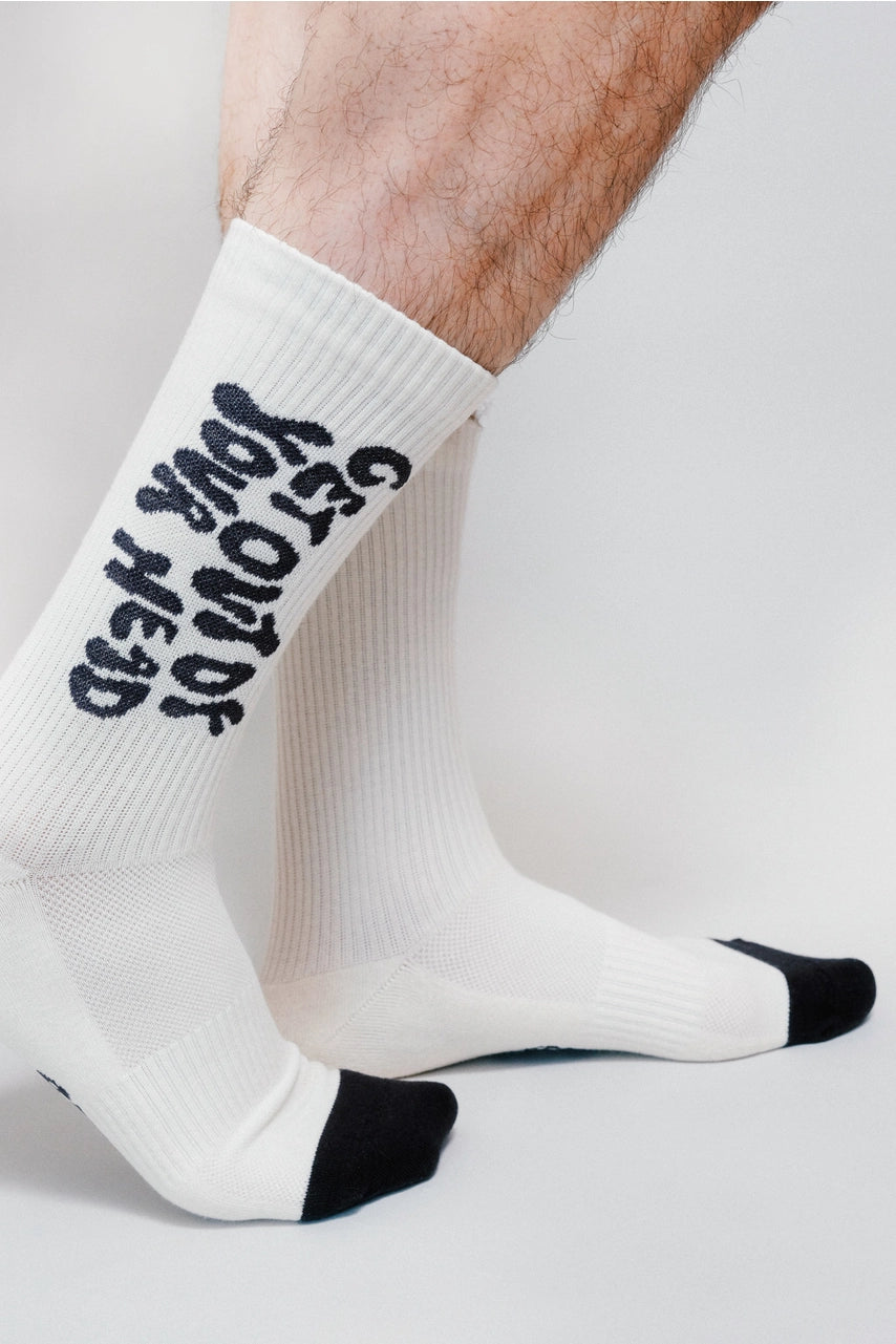 Get Out of Your Head Knit Crew Sock By Loindaflow