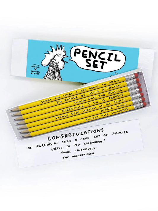 David Shrigley Pencil Box -Set 3