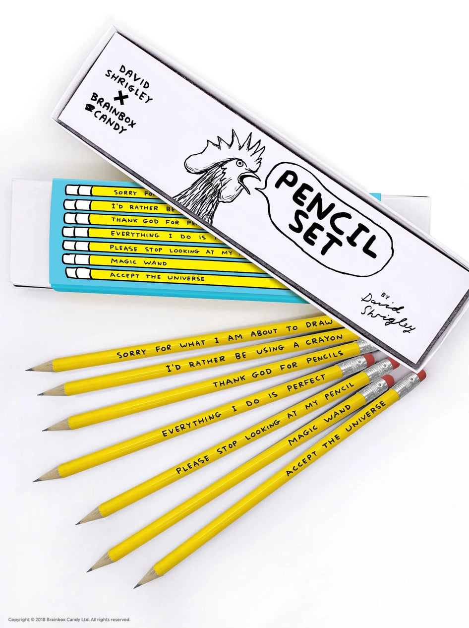 David Shrigley Pencil Box -Set 3