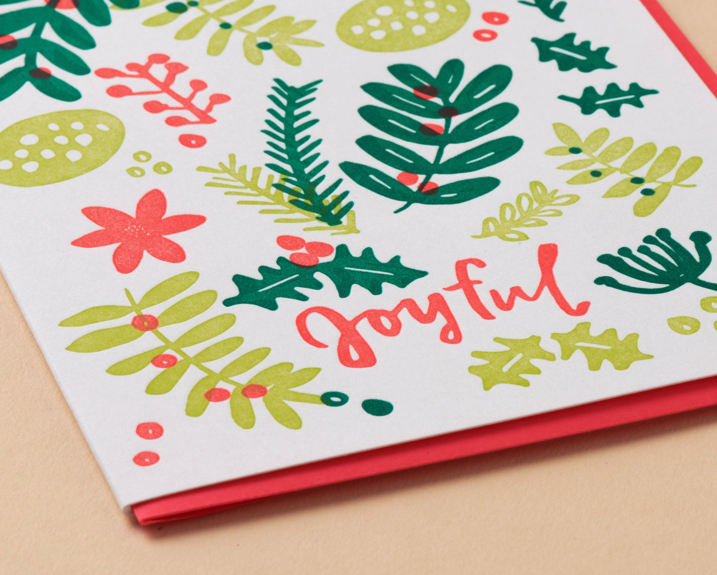 Joyful Holiday Plants Greeting Card
