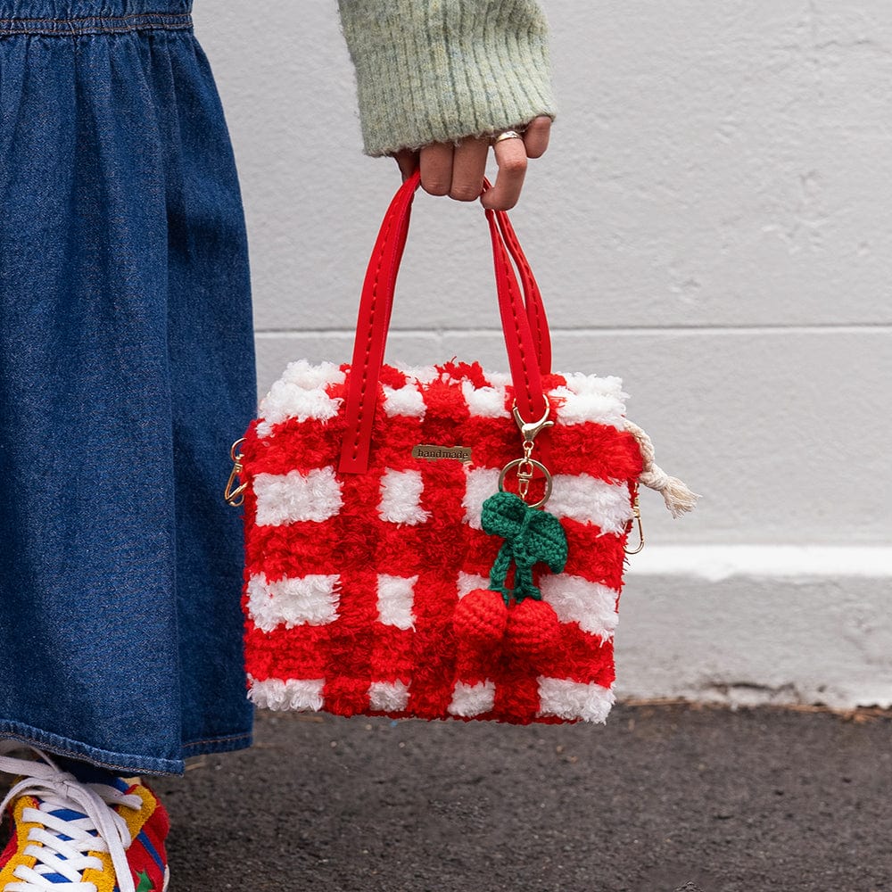 Craft Club Woven Bag Kit - Gingham Red